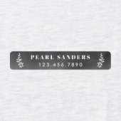 Fer Rustique Chalkboard sur le nom Étiquettes (Design 2)