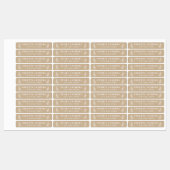 Fer Rustique Kraft Sur Nom Étiquettes (Feuille)