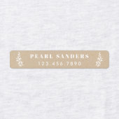 Fer Rustique Kraft Sur Nom Étiquettes (Design 2)