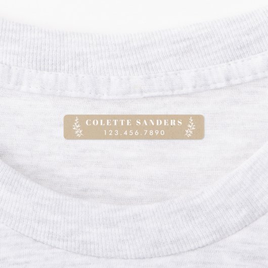 Fer Rustique Kraft Sur Nom Étiquettes (Apposé)