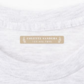 Fer rustique neutre sur nom Étiquettes (Apposé)