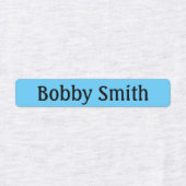 Fer sur les garçons Vêtements Étiquettes NOM Rouge (Design 1)