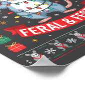 Feral And Festive Ossum Christmas Sweater  Poster (Hoek)