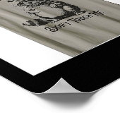 Feral And Pregnant Dont Touch Me Funny Pregnancy H Poster (Hoek)