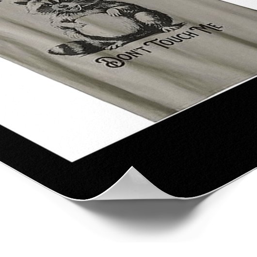 Feral And Pregnant Dont Touch Me Funny Pregnancy H Poster (Hoek)