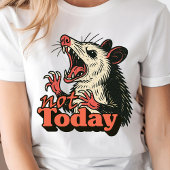 Feral Angry Possum niet vandaag typografie Romper