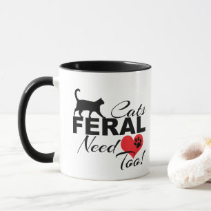 Feral Cats hebben liefde voor katten-Mok nodig Mok