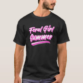 Feral Girl Summer Hot Pink T-shirt (Voorkant)