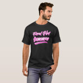 Feral Girl Summer Hot Pink T-shirt (Voorkant volledig)
