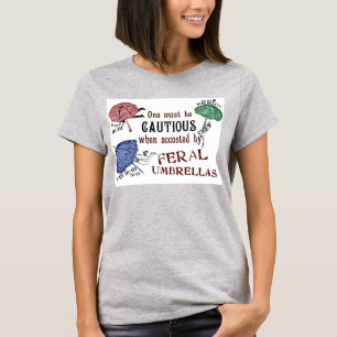 Feral Umbrellas- Victoriaans Surrealist T Shirt