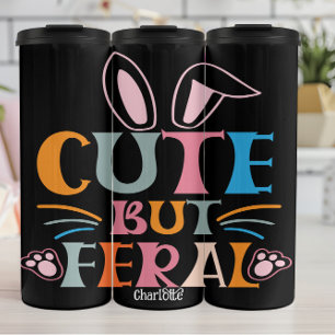 Feral Whimsy Bold Graphic T-shirt Thermosbeker