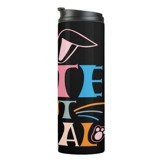 Feral Whimsy Bold Graphic T-shirt Thermosbeker (Geroteerd rechts)