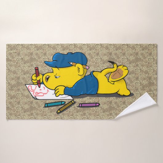 Ferald Dessin Avec Crayons Serviette De Bain (Serviette de bain)