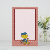 Ferald Eating Rozen Stationery Briefpapier (Staand voorkant)