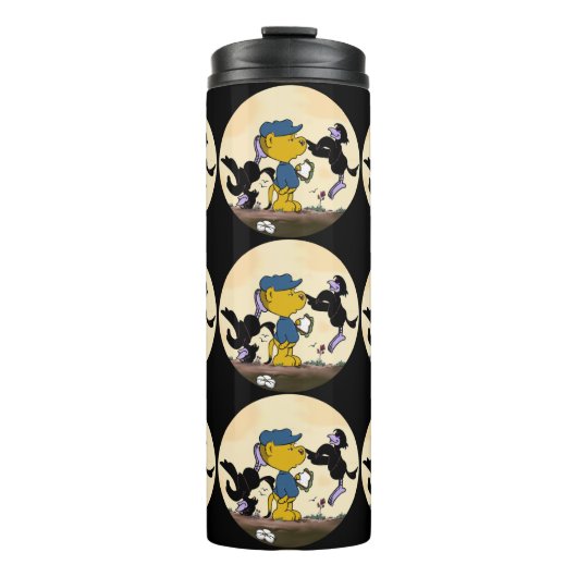 Ferald en de Pesky Crows Thermal Tumbler Thermosbeker (Voorkant)