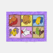 Ferald en vrienden fleece deken (Voorkant (Horizontaal))