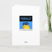 Ferald et le bébé Lizard carte d'anniversaire (Dos)
