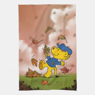 Ferald Parmi Les Feuilles D'Automne Serviettes De