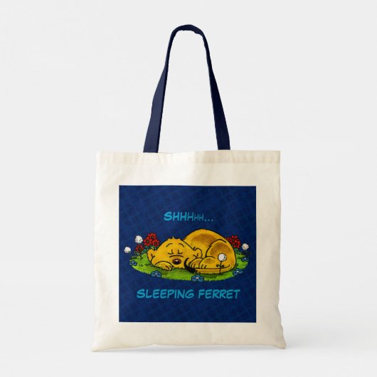 Ferald | Slapende fret Canvas tas (Achterkant)