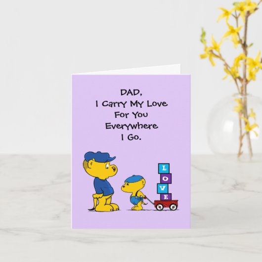 Ferald | Vaderdag wenskaart Kaart (Gele Bloem)