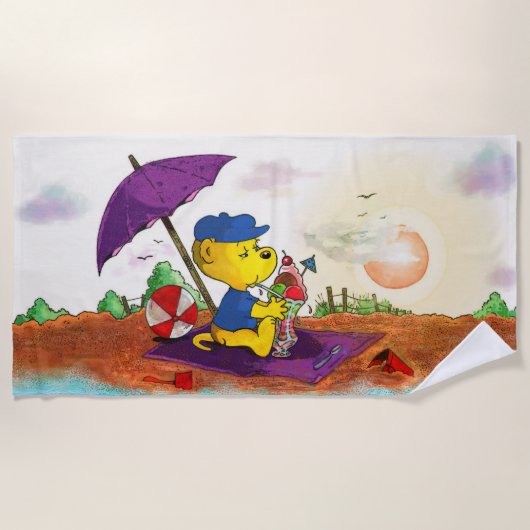 Ferald's Ice-Cream Beach Delight Strandlaken (Voorkant)