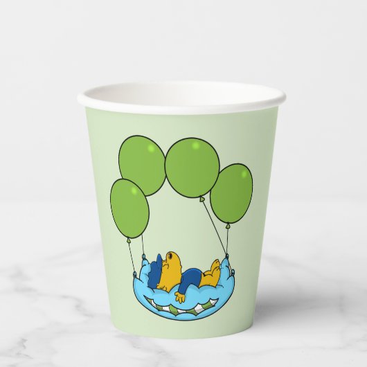 Ferald's kussenballonnen papieren bekers (Voorkant)