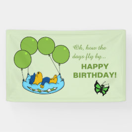 Ferald's kussenballonnen Verjaardag Spandoek