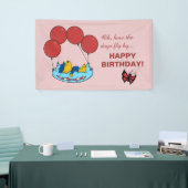 Ferald's kussenballonnen Verjaardag Spandoek (Beurs)