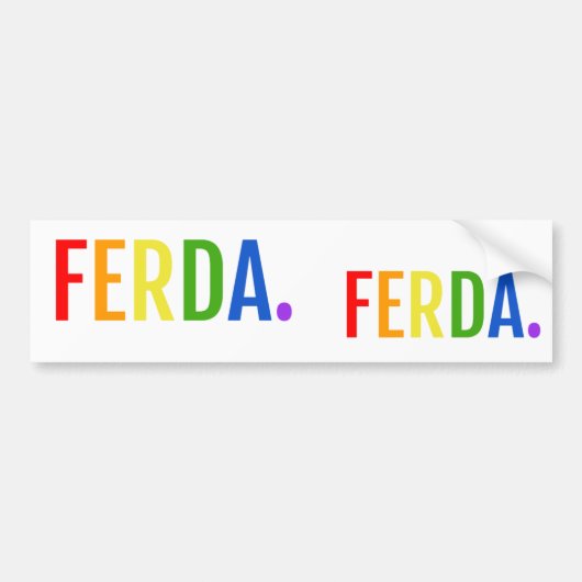 ferda bumpersticker (Voorkant)