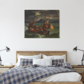Ferdinand Delacroix Christus op het Zee van Galile Canvas Afdruk (Insitu (Slaapkamer))