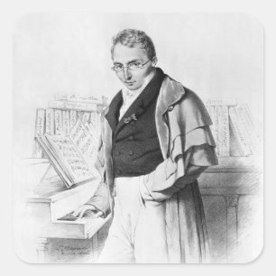 Ferdinand Herold Vierkante Sticker