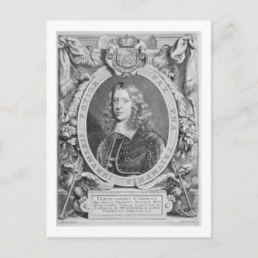 Ferdinand III (1608-57) Archduke van Oostenrijk, H Briefkaart (Voorkant)