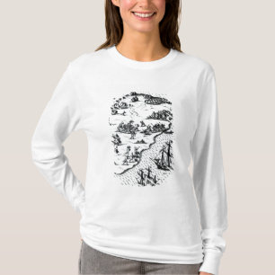 Ferdinand Magellan Fighting Natives on Island T-shirt