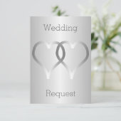 Ferez-vous ma demoiselle d'honneur Invitation Cœur (Debout devant)