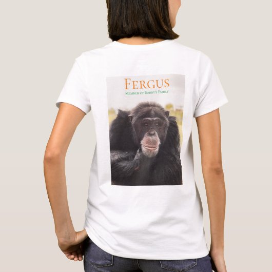 Fergus, gezinslid van Bobbys T-shirt (Achterkant)