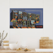 Fergus-Herfsten, Minnesota - Grote lettertjes Poster (Keuken)