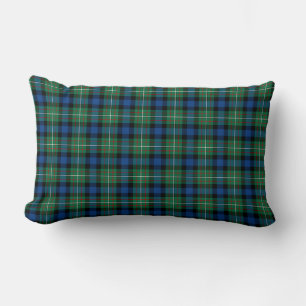 Ferguson Clan Bright Green en Blue Tartan Kussen