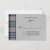 Ferguson Plaid Wedding RSVP (Devant)