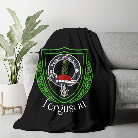 Ferguson Scottish Clan Crest Fleece Deken