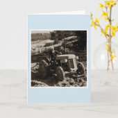 Ferguson tracteur Finlande 1950 Carte d'anniversai (Fleur jaune)