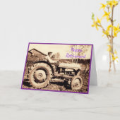 Ferguson trekker 1950 Pensionering Kaart (Gele Bloem)