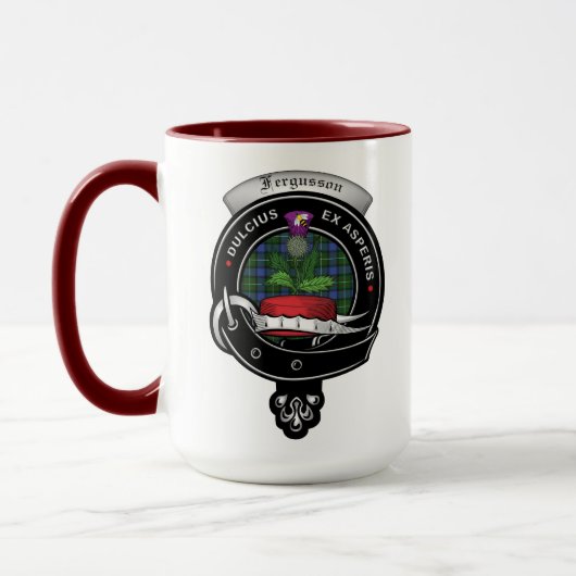 Fergusson Clan Badge Combo 15oz Mok (Links)