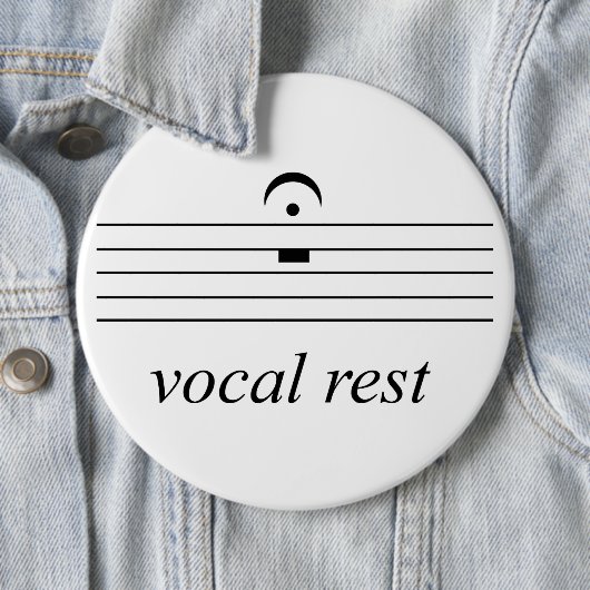 Fermata rust stilte vocale rust ronde button 6,0 cm (In situ)