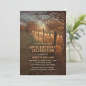 Ferme 60e anniversaire Invitations Rustic Country (Debout devant)