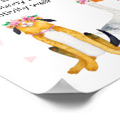 Ferme à grange rose chaude Anniversaire Poster de  (Coin)