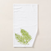 Ferme à plumes sur un ensemble de serviettes de ba (Serviette à main)