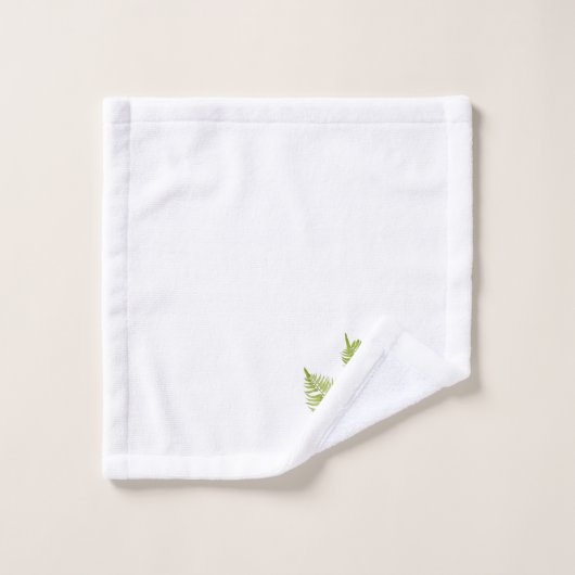 Ferme à plumes sur un ensemble de serviettes de ba (Gant de toilette)