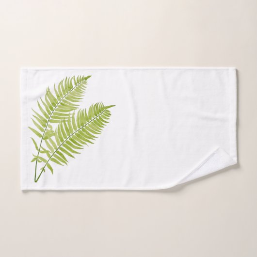 Ferme à plumes sur un ensemble de serviettes de ba (Serviette à main)