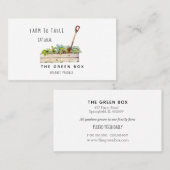 Ferme à table Carte de visite agricole biologique (Devant / Derrière)