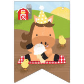 Ferme Amis Anniversaire Fête Drapeaux Bannière (Premier drapeau)